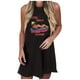 thumbnail image 1 of WILLBEST Vestidos de Algodon para Mujer, Moda Femenina, sin Mangas, Estampado Floral, Camiseta sin Mangas, Vestido Corto Cruzado para Playa, para Vacaciones de Verano, Informal Mediana, 1 of 3