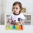 thumbnail image 4 of TOOKYLAND Wooden Alligator Xylophone Toy - 3pcs - Pretend Musical Instrument, Ages 18m+, 4 of 9