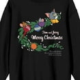 thumbnail image 2 of Tom & Jerry Merry Christmas Crew Neck Long Sleeve Black Adult Sweatshirt
-3XL, 2 of 3