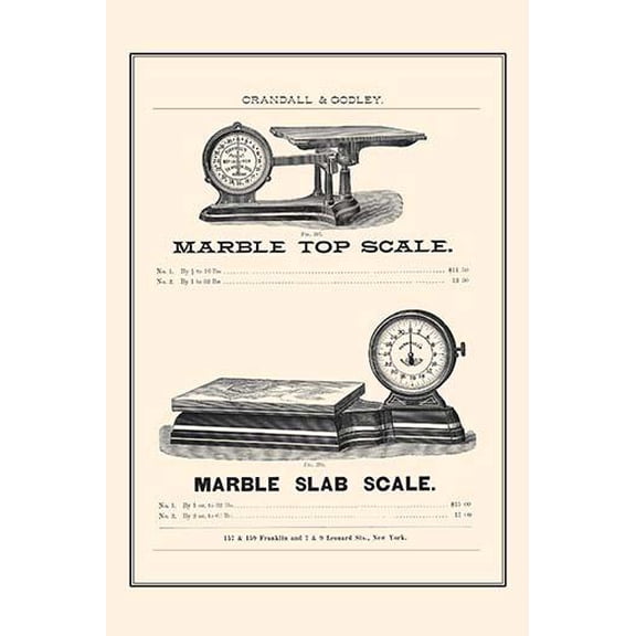 Marble Slab Scale-Fine Art Canvas Print (20" x 30")