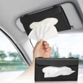 thumbnail image 1 of Caja de pañuelos ZHAOCHENG para Visera de Coche Soporte de Servilletas de Cuero PU, 1 of 5