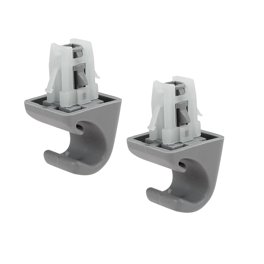 X AUTOHAUX Gris Coche Plástico Parasol Gancho Clip Soporte Retenedor 88217S04003ZA
