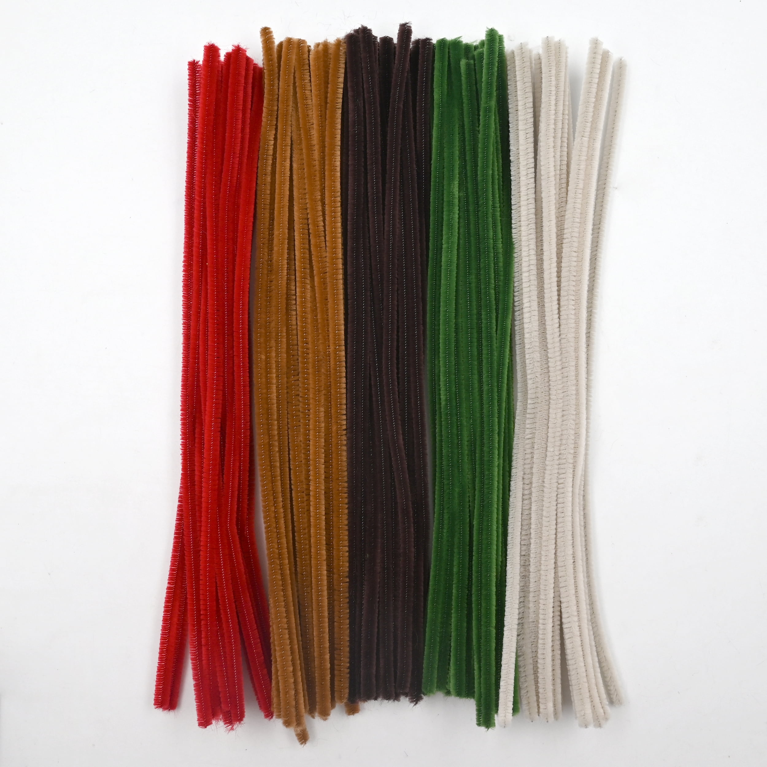Hello Hobby Fuzzy Sticks, 100 Count, Natural Multicolor Chenille Stems for Kids Crafts and DIY Projects