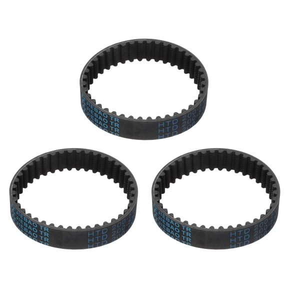 3 Packs HTD-5M Rubber Timing Belt 40 Teeth, 200mm Pitch Length, Closed Loop Pulley Timing Belt