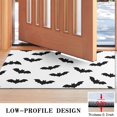 thumbnail image 3 of Happy Halloween Pumpkin Front Door Mat Anti Slip Pumpkin Skull Bat Spider Doormat Plain for Entry Floor Mat Set Living Room Bedroom Bathroom Crystal Velvet 30x17 Inches, 3 of 7