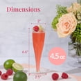 thumbnail image 3 of 100 Gold Plastic Champagne Flutes - 4.5 oz Disposable Champagne Glasses for Toasting at Weddings, Mimosas, Cocktails, Great Gatsby Party Decorations, and Events, 3 of 6