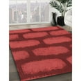 thumbnail image 3 of Ahgly Company Machine Washable Indoor Square Transitional Red Area Rugs, 3' Square, 3 of 7