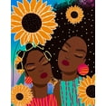 thumbnail image 2 of Lorintheory 15x18 Gold Ornate Wood Framed with Double Matting Museum Art Print Titled - Sunflower Women, 2 of 4