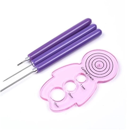 KEINXS 4 Piece Quilling Tools Set, Including Slotted Quilling Tools for Paper Flowers, 1 Pair of Tweezers for Crafts, Beginner Cardstock Project