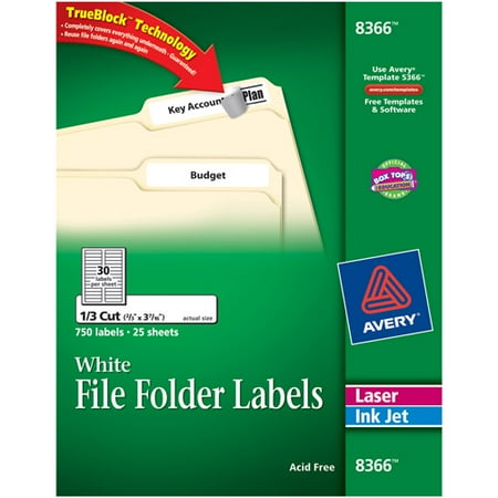 avery 750 pack white 2 3 quot x 3 7 16 quot file folder labels avery 4 x 3 labels