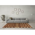 thumbnail image 3 of Ahgly Company Indoor Rectangle Abstract Brown Modern Area Rugs, 2' x 3', 3 of 4