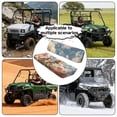 thumbnail image 5 of ZIATUBLES 2-Piece UTV Seat Covers Set, Universal Front Seat Protectors for Side by Sides, Easy Install Polyester UTV Decor Cover for Kawasaki Mule, Dinosaur Butterfly Flower Field Print, 5 of 8