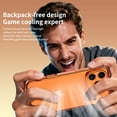thumbnail image 4 of Allytechgroup Ultra-Thin Metal Frame Case for Apple iPhone 17 Pro, Detachable Camera Lens Protective Aluminum Alloy Cooling Frame Case for iPhone 17 Pro Women Men, Orange, 4 of 8