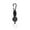 Black, variant on Carabiner Keychain With Paracord Lanyard For Outdoor Enthusiasts Heavy Duty Climbing Hook Key Ring Secure And Convenient Accessory For Hiking Camping Backpacking Gear