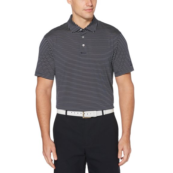 PGA Tour Golf Prior Generation Single Feeder Stripe Polo Peacoat Medium