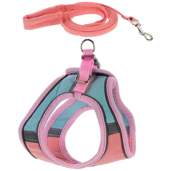 LULULION 1 Set of Harness and Leash for Kittens in Color for Pets Pink