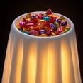 thumbnail image 5 of AZXY Halloween Ghost Candy Bowl, Jack O Lantern Sharp Eye Face Lighted Candy Bowl Holder, Dimmable LED Ghost Display Stand for Front Door, Porch Steps & Interior Tabletop Decor, 5 of 7