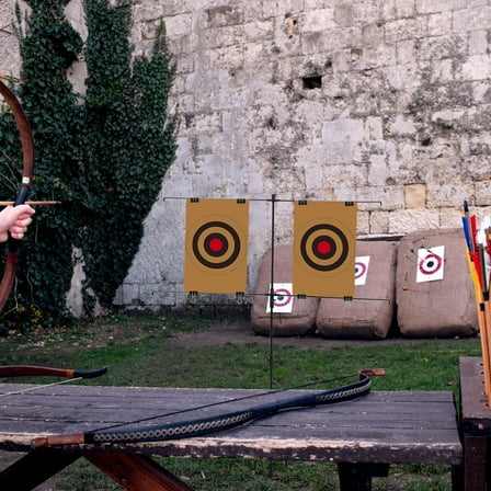 WHAMVOX 1 Set Portable Carbon Steel Steel Targets for Shooting and Backyard Practice