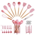 thumbnail image 5 of Hecef 32 PCS Silicone Cooking Utensils Set, 446°F Heat Resistant for Nonstick Cookware, 5 of 14