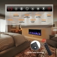 thumbnail image 5 of BOSSIN 42 inch Electric Fireplace Ultra Narrow Frame &Wider screen with Adjustable Flame Color and Speed,Remote Control with Timer,750/1500W, 5 of 7