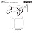 thumbnail image 3 of LIFETIME Children's Outdoor Picnic Table in Lavender, 3 of 7