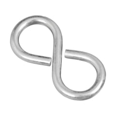 

3PC National Hardware National Hardware - N121-319 - Zinc-Plated Silver Steel 1-5/8 in. L Closed S-Hook 15 lb. - 4/Pack