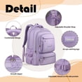 thumbnail image 6 of TONGJM School Backpack, Large Capacity Bookbag for 15.6inch Laptop, Water Resistant Bookbag for School Travel Work, Casual Daypack for Men Women Teens, 6 of 11