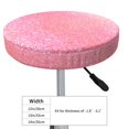 thumbnail image 4 of Naloa Sparkly Pink Glitter Round Bar Stool Cushion Cover 12-14 inch, Fits Kitchen, Office, Restaurant Chairs - 12 inch, 4 of 7
