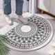 thumbnail image 1 of Half Round Door Mat Non-slip 40x60cm Entryway Doormat Easy Clean Rugs Indoor Outdoor Entry Decoration For Home, Garage, Patiomorocco White A 1 Pc, 1 of 1