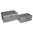 thumbnail image 4 of Cheungs FP-4056-2CHG Set Of 2 Champagne Color Wooden Boxes With Glitter, 4 of 4