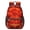 Black-2, variant on 17 Inch Lightweight Backpack,PVC Waterproof Oxford Fabric, Ergonomically Designed, with Large Capacity, Fire Flame Baseball Print