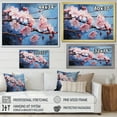 thumbnail image 4 of Designart "Sakura Dream Japon Art in Pink and Blue II" Japan Art Floater Framed Wall Decor, 4 of 7