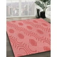 thumbnail image 3 of Ahgly Company Machine Washable Indoor Square Transitional Light Coral Pink Area Rugs, 5' Square, 3 of 7