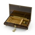thumbnail image 3 of Extraordinary Handcrafted Arabesque Wood Inlay Musical Jewelry Box with Lock and Key - Wedding Song (There is Love) - SWISS, 3 of 3