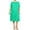Green, variant on Women's Plus Size Short Sleeves A-Line Round Neck Casual Solid Midi Dress