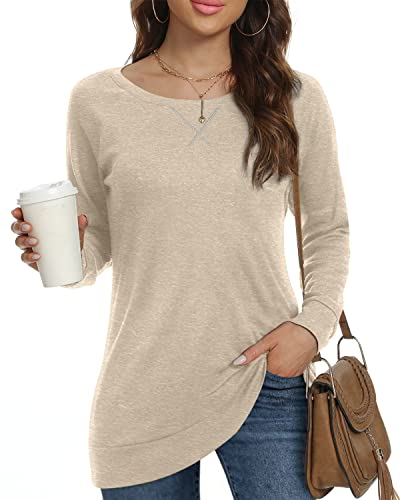 Leggings Crewneck Casual Blouse Plus 