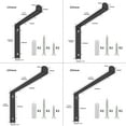 thumbnail image 3 of Heavy Duty Floating Shelf Bracket Wall Mounted Metal Shelving Bracket Simple Decorative Shelf Brackets Hardware, 3 of 8