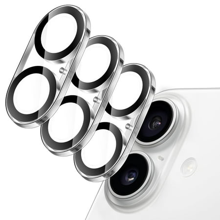 JETech Camera Lens Protector for iPhone 17 6.3-Inch, 9H Tempered Glass, Anti-Scratch, Case Friendly, Does Not Affect Night Shots, HD Clear, 3-Pack (Clear)