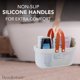 thumbnail image 2 of Carrito de ducha Brookstone BKH1635, portátil, grande, blanco, 2 of 6