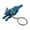 Blue green, variant on Realistic 3D Printed Wolf Keychain With Movable Joints for Lovers