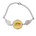 thumbnail image 1 of Pulsera de bambú marrón China Town pulsera alas de Angel, 1 of 3