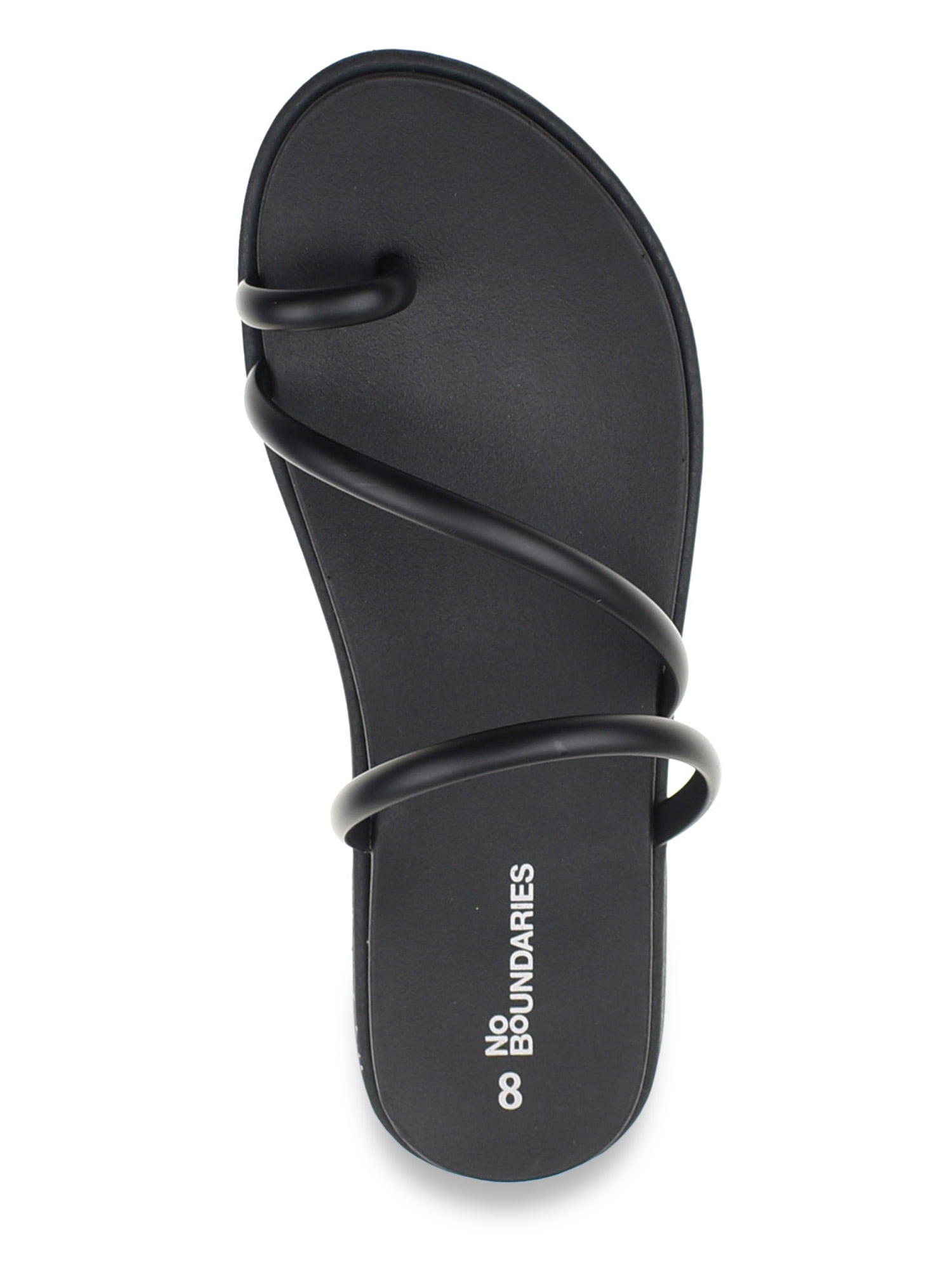 No Boundaries Women's Strappy Toe Loop Sandals
