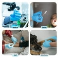 thumbnail image 5 of SAFE HEALTH Blue Nitrile Exam Gloves, 100-Count S M L XL, 3.5 Mil Free of Powder-Latex, Disposable-Textured, Clinic-Office-Daily, Medical, First-Aid, Clinics, Cooking, Cleaning, Puncture-Resistant, 5 of 15
