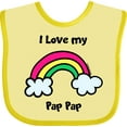 thumbnail image 3 of Inktastic I Love My Pap Pap Boys or Girls Baby Bib, 3 of 4