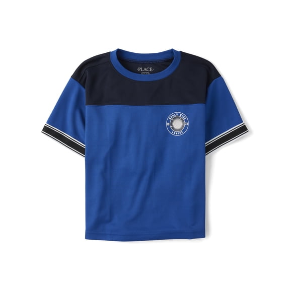 The Children's Place Boys Quick Dry Short Sleeve Football Top, Sizes XS-XXL