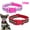 Pink+Red, variant on CHBORLESS 2 Pack Reflective Dog Collar Adjustable Nylon Pet Puppy Collar with Neoprene Padded,Pink Red,S