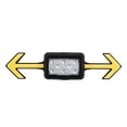 thumbnail image 1 of Helmet Turn Signal Light, USB Rechargeable Motorcycle Helmet Light, Remote Control Water Resistant LED Safety Light for Scooter Biking, Black, 1 of 2