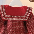 thumbnail image 7 of Esaierr Kids Baby Girls Fall Winter Dress 2Pcs Outfits Vest Dress and Cardigan Outwear Two Piece Set 1-5Y Toddler Winter Clothes, 7 of 7