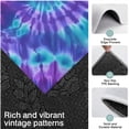 thumbnail image 3 of Purple Blue Tie Dye Spiral Pattern Kitchen Rugs Sets Of 3,Kitchen Runner Rugs Non Skid Washable,Decorative Kitchen Floor Mats for Kitchen,Sink,Laundry,17"x30"+ 17"x47" + 17"x59", 3 of 6