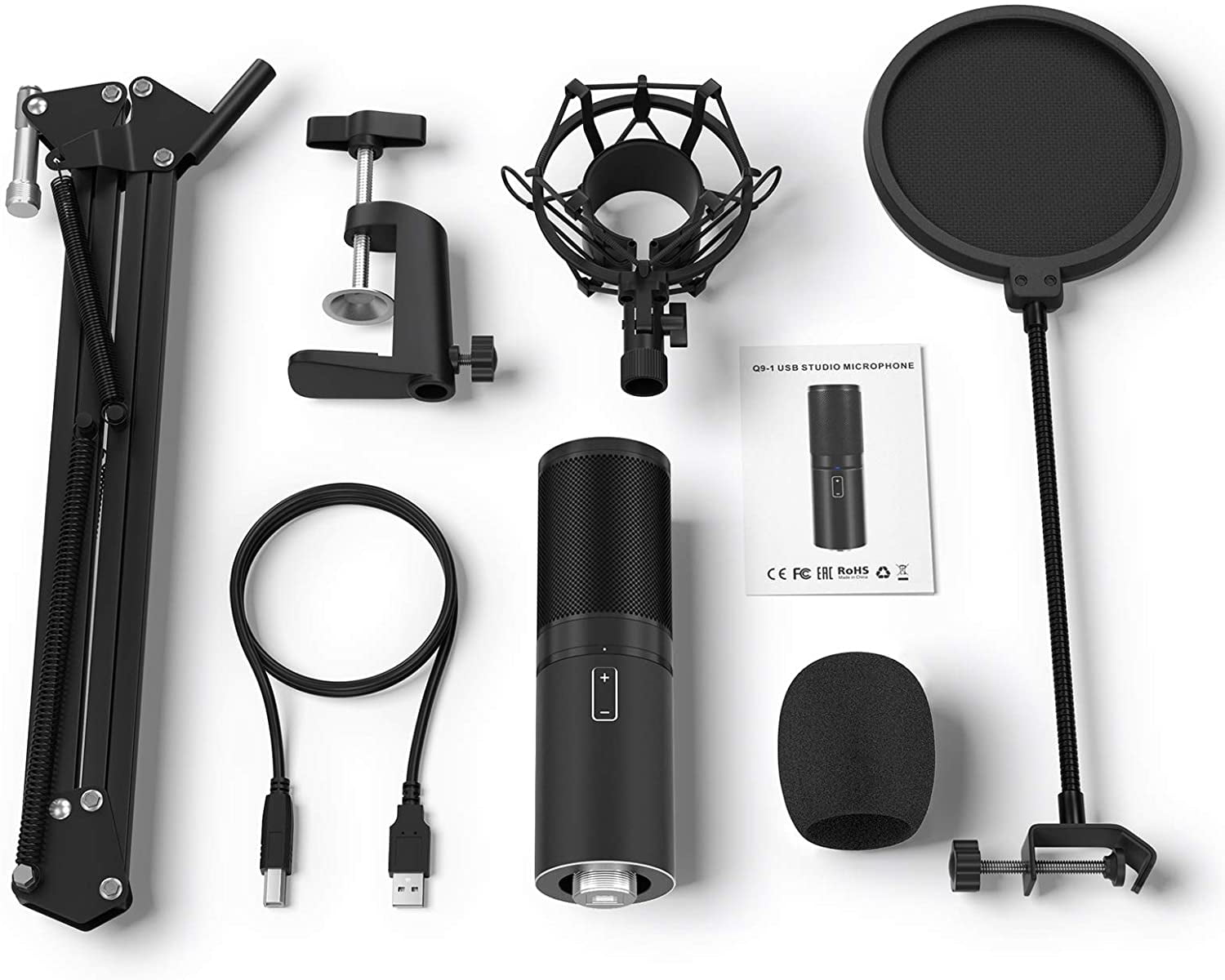 TONOR USB Microphone Kit, Streaming Podcast PC Condenser Computer 